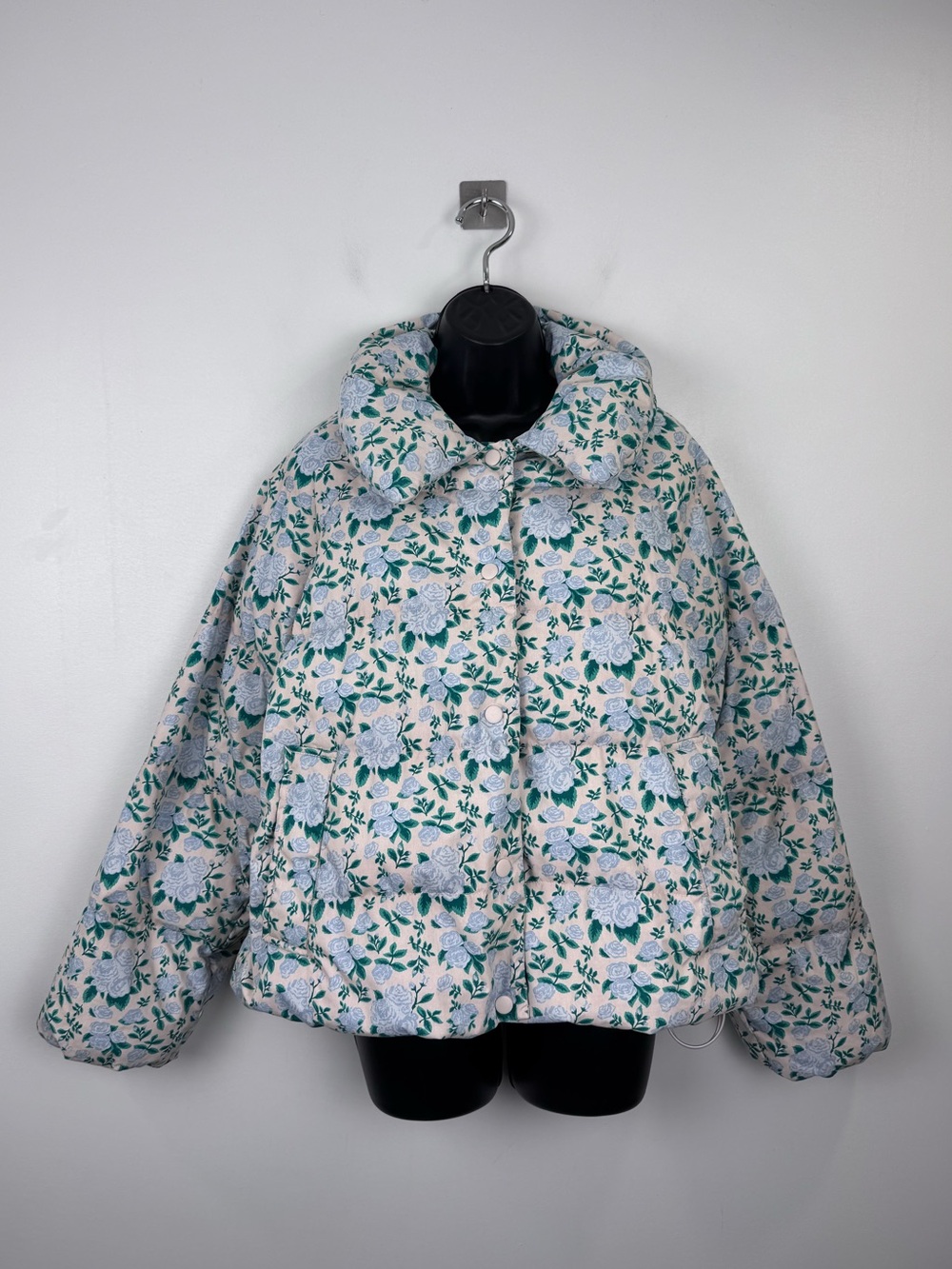 Tiny Big Sister Women Small Floral Roses Short Jacket Size FR 38 (US 6)